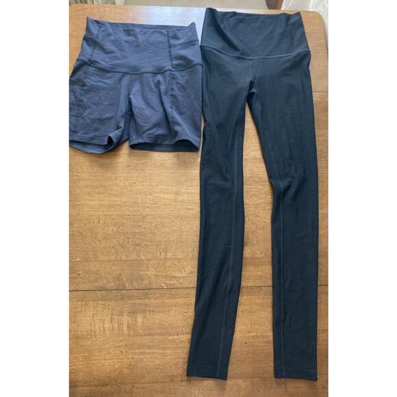 LULULEMON Women’s Mapped Out High Rise Leggings Sz 4 Black & Shorts Lot - Picture 1 of 11